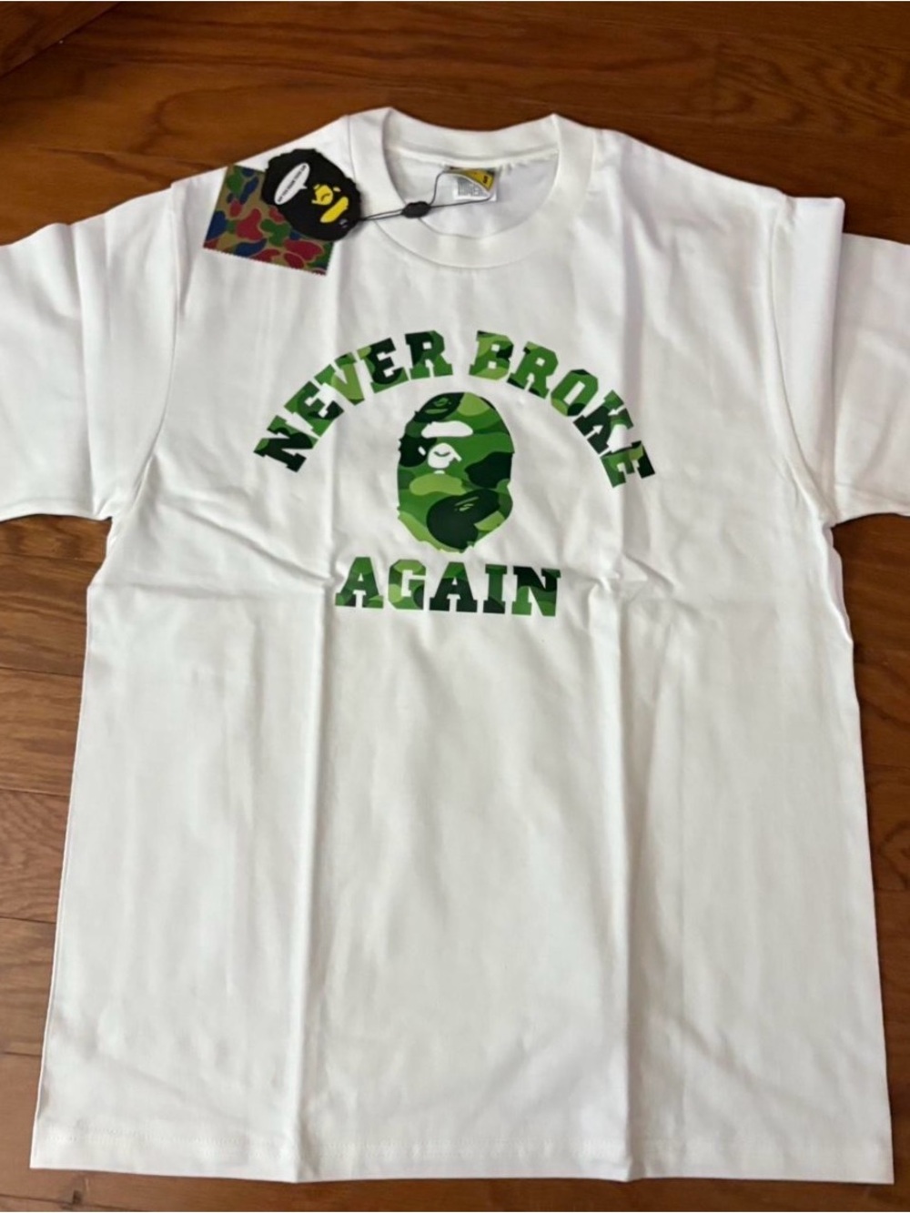 BAPE × YoungBoy Never Broke Again white tee